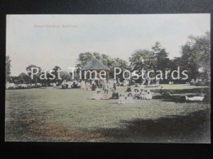 c1907 - Manor Gardens, Burnham, Somerset - shows park scene & bandstand 160515