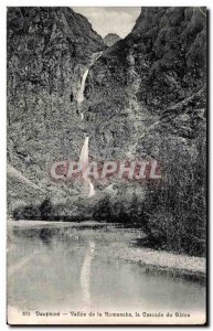 Old Postcard Dauphine Romanche Valley Waterfall of Baton