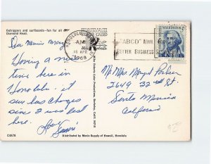 Q-52733 Outriggers & Surfboards  Diamond Head Hawaii