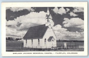 1954 Fairplay Colorado Vintage Postcard Sheldon Jackson Memorial Chapel Building