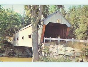 Unused Pre-1980 COVERED BRIDGE Warner New Hampshire NH t8259