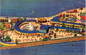 Postcard IL Chicago World's Fair - Enchanted Island 130