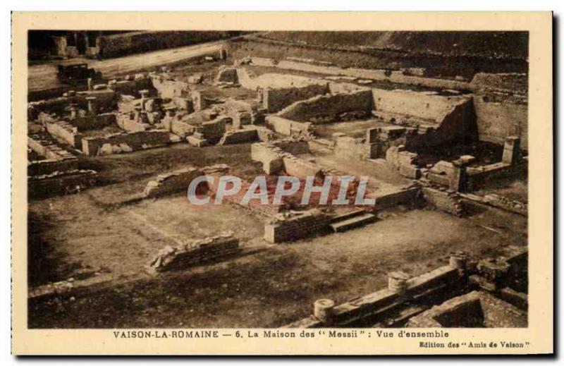 Old Postcard Vaison La Romaine House of Messii Overview Editing vaison Friends