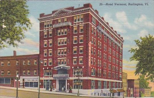 Vermont Burligton Hotel Vermont 1944