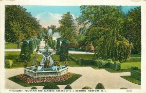 RI, Newport, Rhode Island, The Elms, Fountain and Gardens, E.J. Berwind Estate
