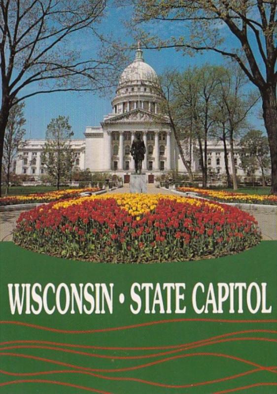 Wisconsin Madison State Capitol Building In The Spring