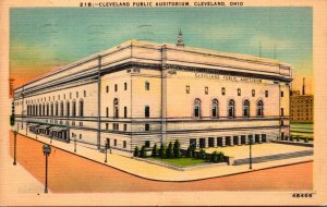 Ohio Cleveland The Cleveland Public Auditorium 1940