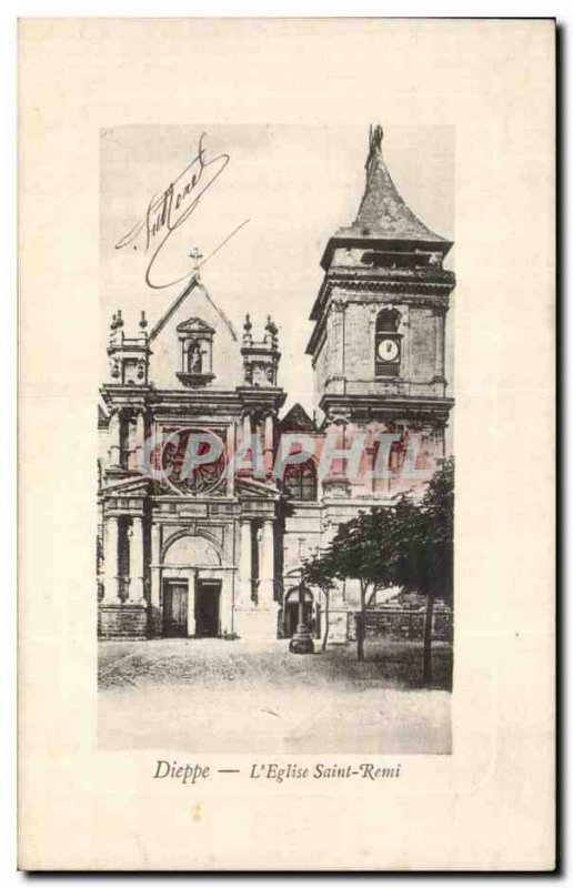 Old Postcard Dieppe L Eglise Saint Remi
