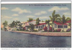 Beautiful Island Homes Fort Lauderdale Florida Curteich