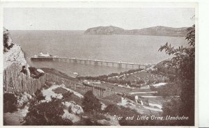 Wales Postcard - Pier and Little Orme - Llandudno - Ref ZZ4011