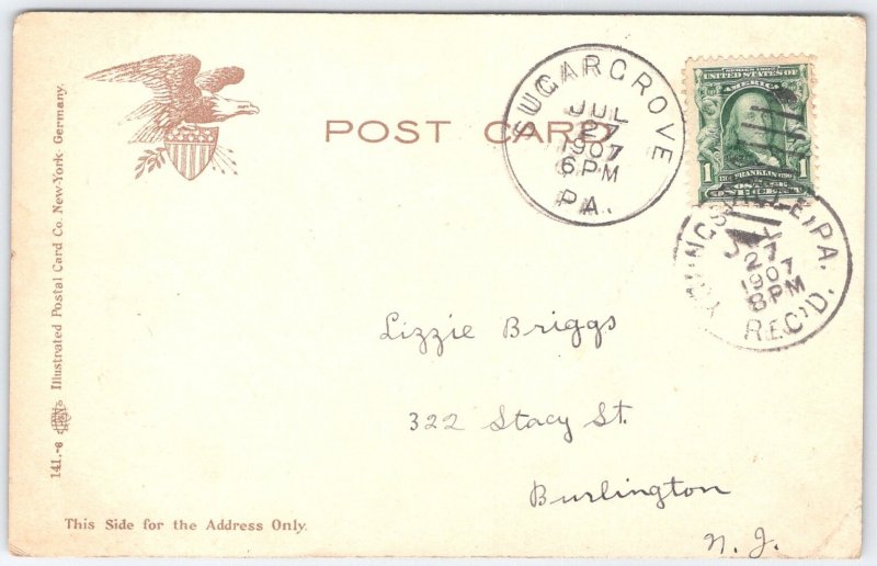 1907 Chautauqua Lake NY Assembly Grounds Vintage Postcard