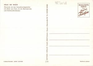 BT2038 Koln ma Rhein ship bateaux       Germany