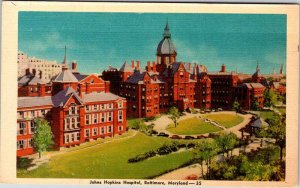 Postcard HOSPITAL SCENE Baltimore Maryland MD AM6482