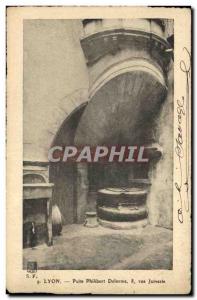 Old Postcard Lyon Well Philibert Delorme