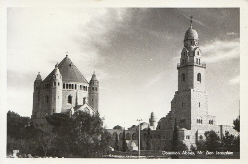 Israel Postcard - Dormition Abbey - Mt. Zion - Jerusalem - Ref TZ8978 