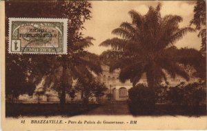 PC BRAZZAVILLE PARC PALAIS DU GOUVERNEUR FRENCH CONGO (A23985)