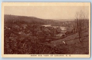 1910 Lebanon New Hampshire vintage Postcard Birds Eye View City Houses Buildings