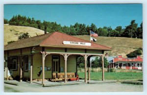 DUNCANS MILLS, CA California ~ RAILROAD DEPOT  Sonoma County c1960s   Postcard