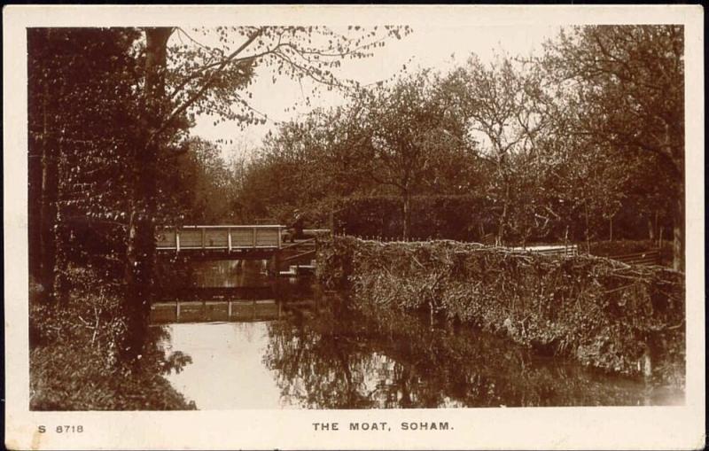 cambs, SOHAM, The Moat (1910s) RPPC