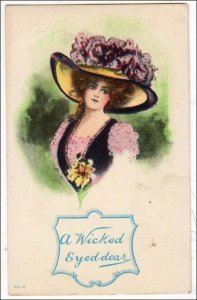 Lady with Big Fancy Hat, A Wicked Eyed Dear   *RPO- St. L. Ca....& Memphis RR