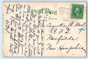 1918 Kansas City Missouri Postcard Linwood Boulevard East Troost Avenue Building