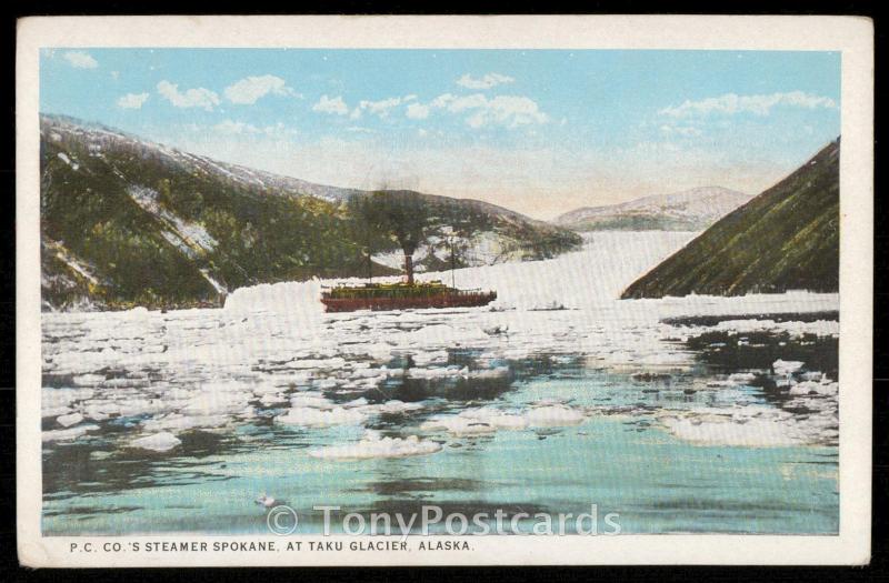 P. C. Co.'s Steamer Spokane at Taku Glacier