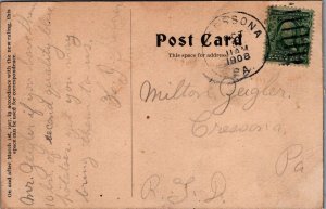 Postcard Leading Dept Store J Miehle & Son Pottsville PA 1908