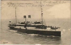 CPA ak the steamer brighton dieppe-ships (1206535) 