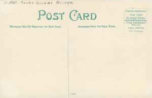 C-1910 Truss Girder Bridge Q Street Viaduct Omaha Nebraska postcard 2890