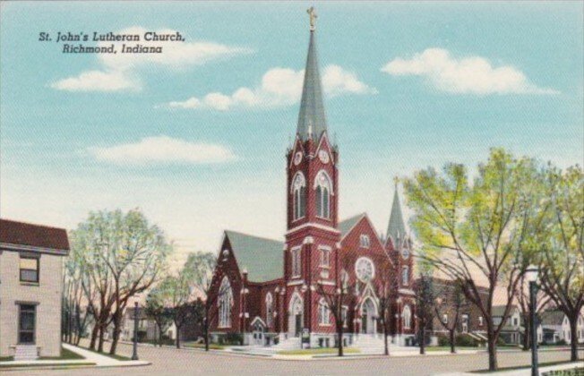 Church Saint  John's Lutheran Church Richmond Virginia Curteich
