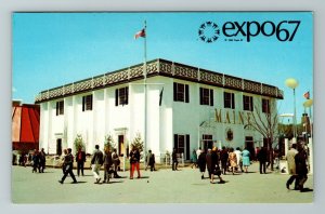 Montreal-Quebec, Expo 67, Pabellón de Estado Maine, Tarjeta Postal Antigua De Cromo 
