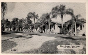 Vintage Florida Postcard - Edison Bridge  Tourist Court   Fort Myers