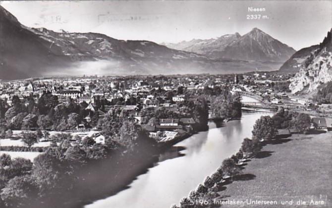 Switzerland Interlaken Unterseen und die Aare  Photo