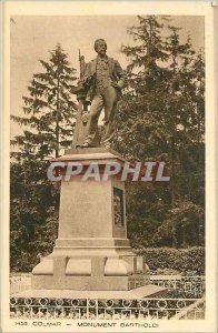 1455 Old Postcard Colmar monument bartholdi