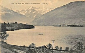 ZELL am SEE AUSTRIA~mit dem KITZSTEINHORN~1913 C JURISCHEK PHOTO POSTCARD