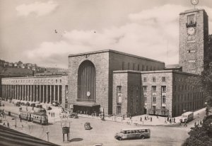 Stuttgart Haupbahnhof German Real Photo Old Postcard