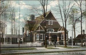 High Point NC Baptist Church c1910 Postcard