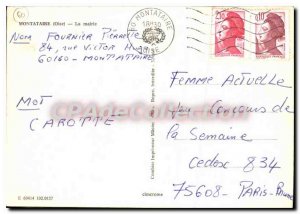 Postcard Modern Montataire Oise town hall