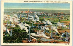 M-34773 Airplane View of North Capitol Oil Field in Oklahoma City Oklahoma