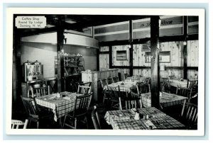 c1950's Coffee Shop Round Up Lodge Deming New Mexico NM Unposted Postcard 