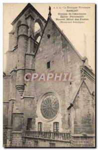 Old Postcard From Sarlat Dungeon & # 39ancienne Parish Church Nouvel Hotel Post