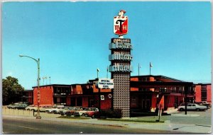 Twins Motor Inn St. Paul Minnesota MN Street View Car Parking Building Postcard