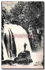Old Postcard Dauphine Sassenage La Grande Cascade of Furon