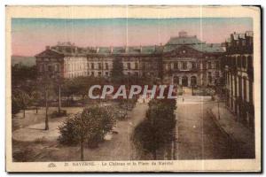 Old Postcard Saverne Le Chateau and Place du Marche