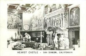 CA, San Simeon, California, Hearst Castle Interior, RPPC