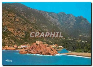 Modern Postcard Corsica Ile de Beaute Paradis summer Porto Aerial View General