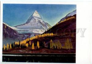 153606 CANADA Rockies Mont Assiniboine by Rockwell KENT old PC