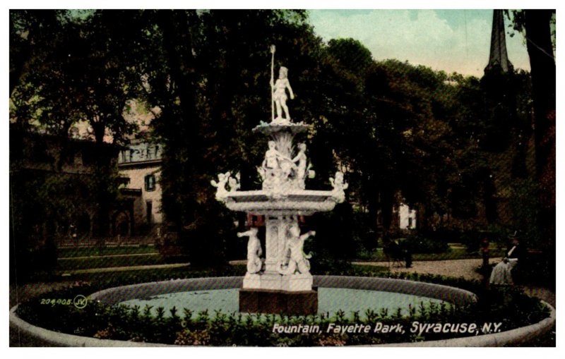 New York   Syracuse  Fountain, Fayette park