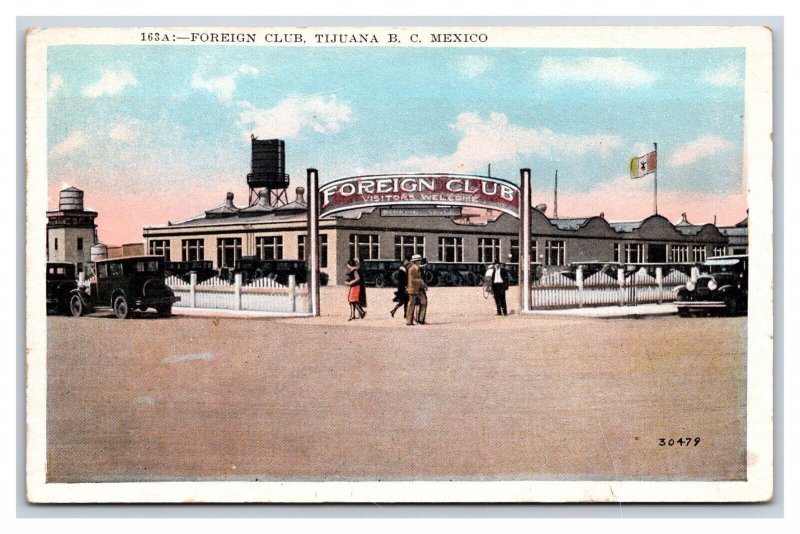 Foreign Club Tijuana Mexico UNP WB Postcard W8