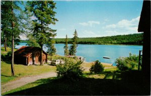 Northwood Lodge Timothy Lake BC Lac La Hache British Columbia Postcard G24